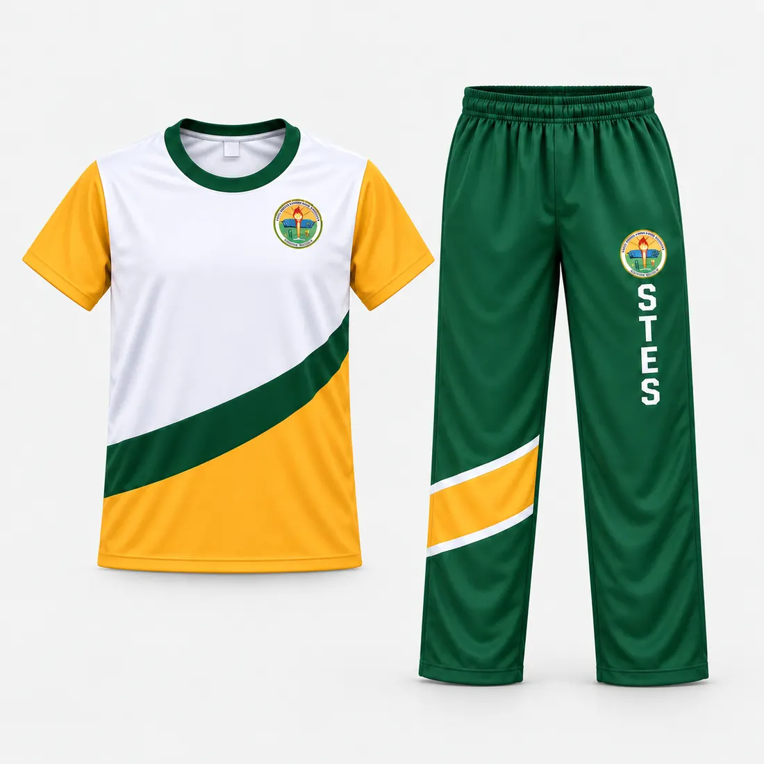 School PE uniform shirt and pants set